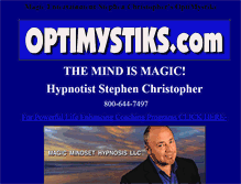 Tablet Screenshot of optimystiks.com